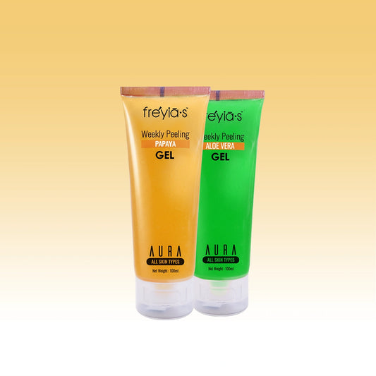 Combo: Freyia's Weekly Peeling Papaya Gel+ Freyia's Weekly Peeling Aloe Vera Gel at 449TK