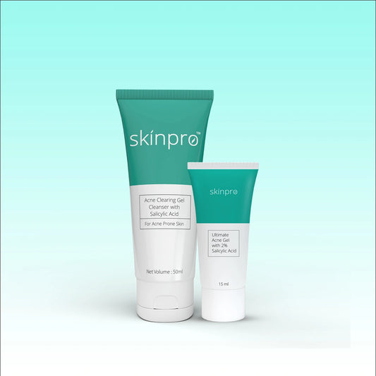 SkinPro Acne Trial Pack with Ultimate Acne Gel 15ml and Acne Clearing Gel Cleanser 50ml in Bangladesh
Image Title: