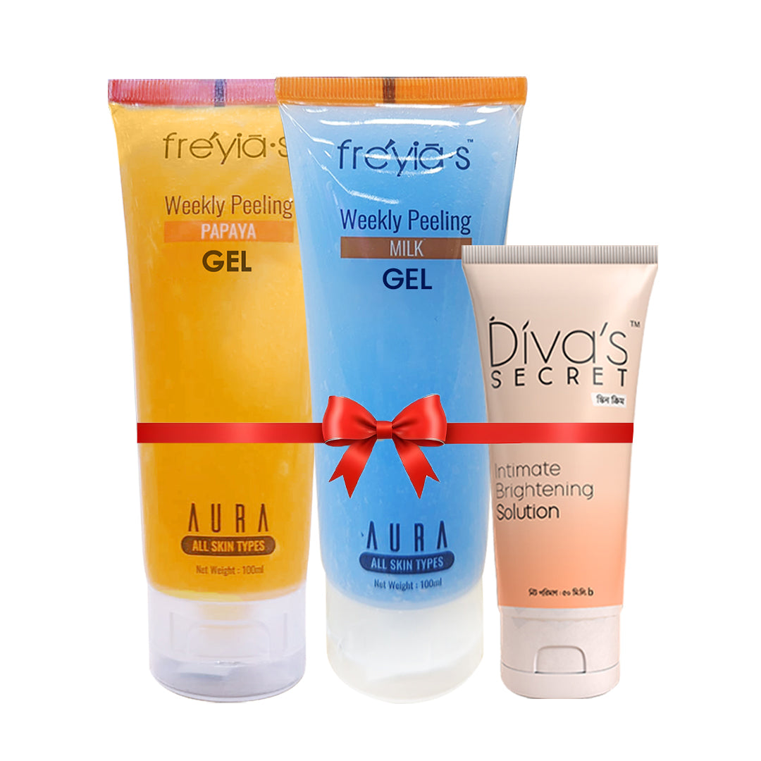 Combo: Buy 2 Freyia's Peeling Gel Get  Intimate Brightening Solution  50 ml Free @ 510 Tk