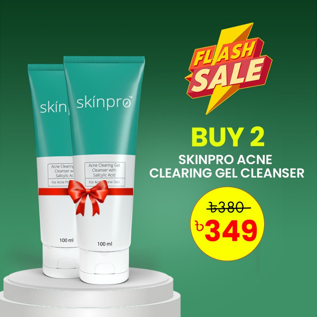 Buy 2 Skinpro Acne Clearing Gel Cleanser 100ml @349 TK