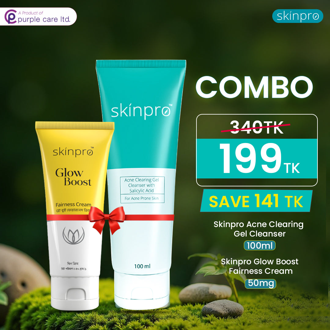 Skinpro Glow Boost Fairness Cream 50gm & Skinpro for Acne Prone Skin 100 ml Combo