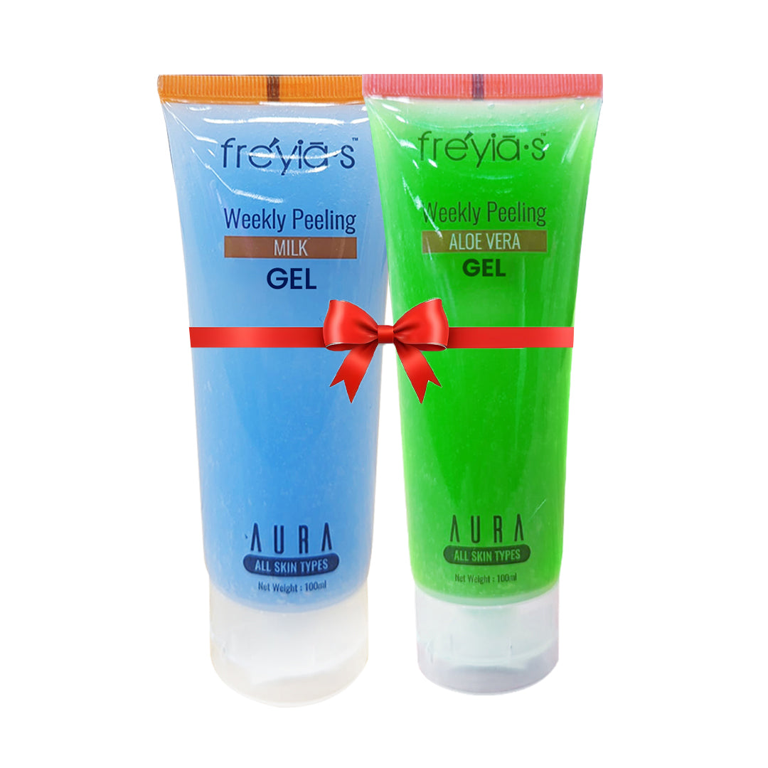 Combo: Freyia's Weekly Peeling Gel with Milk + Freyia's Weekly Peeling Gel with Aloe Vera at 449tk
