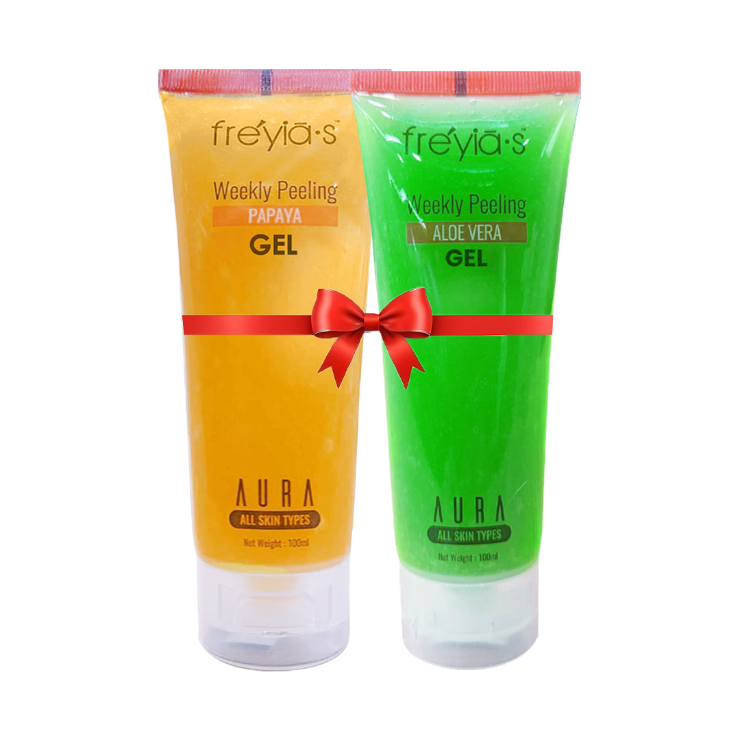Combo: Freyia's Papaya Weekly Peeling Facewash+ Freyia's Weekly Peeling Aloe Vera Gel at 449TK