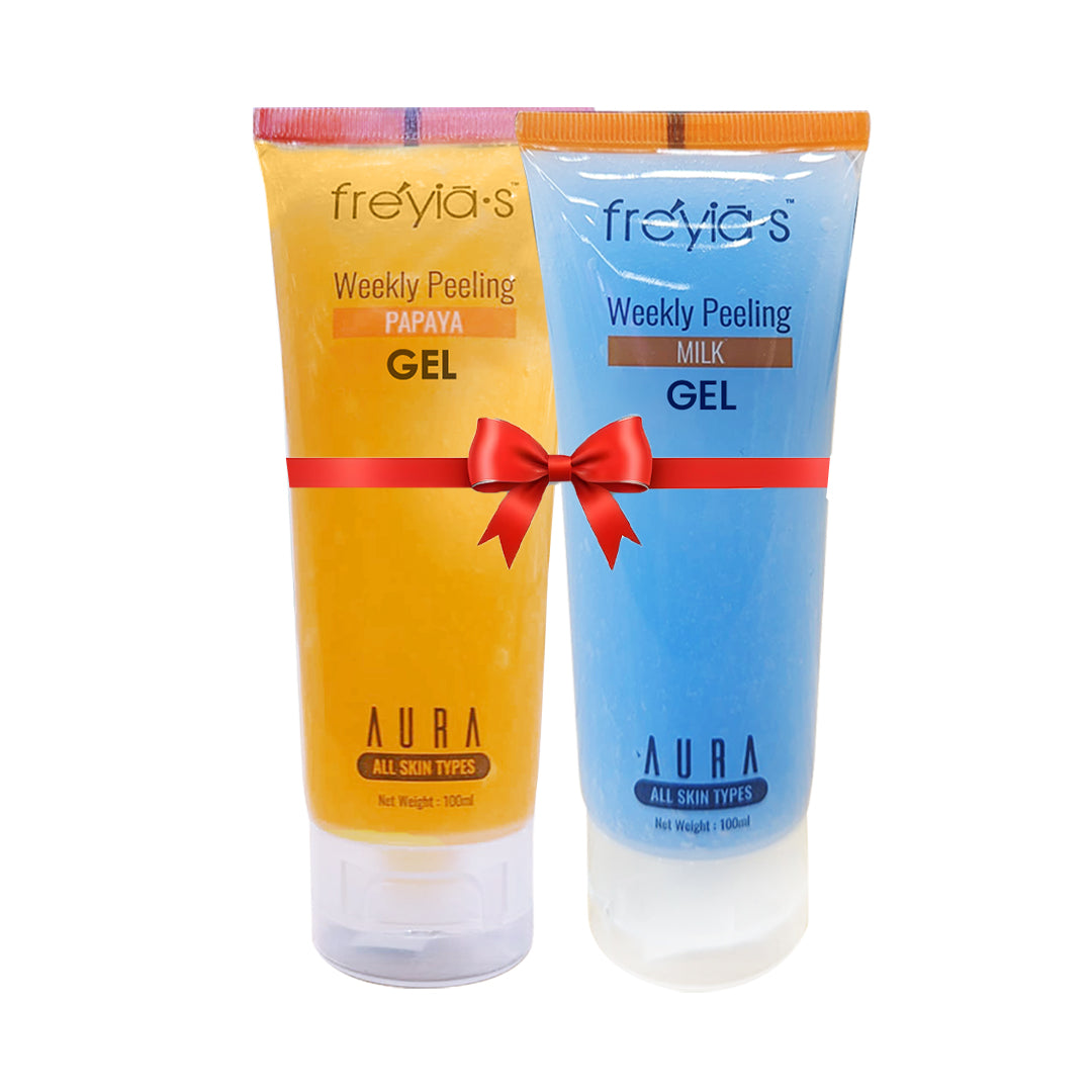 Combo: Freyia's Weekly Peeling Milk Face Wash+ Freyia's Papaya Weekly Peeling Facewash at 449 TK