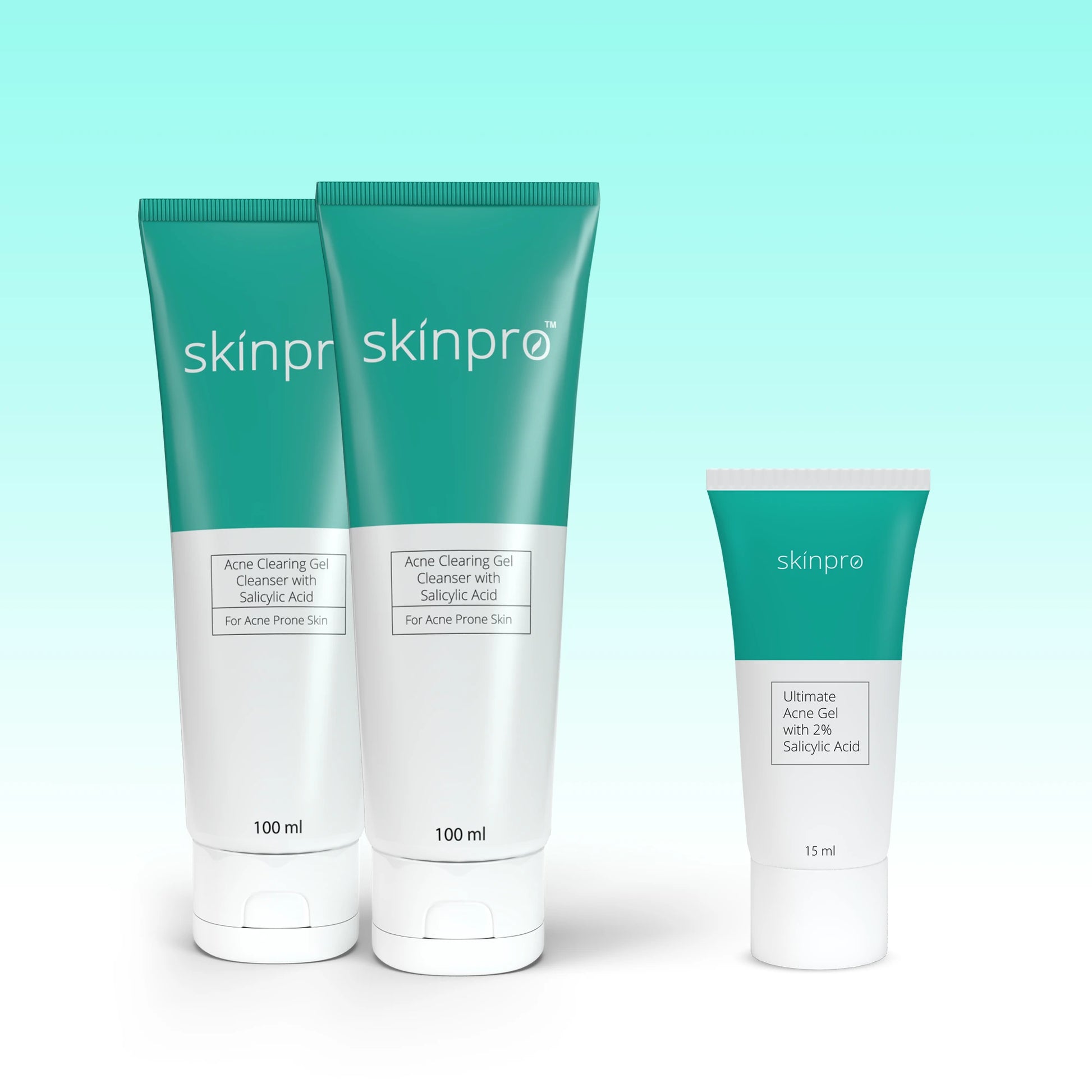 Acne Combo Offer:  2 Skinpro Acne Clearing Gel 100ml ,1 Ultimate  Acne Gel 15ml