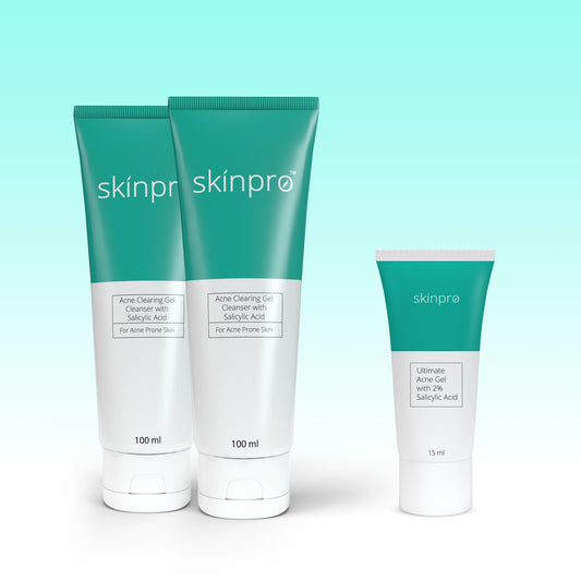 Acne Combo Offer:  2 Skinpro Acne Clearing Gel 100ml ,1 Ultimate  Acne Gel 15ml