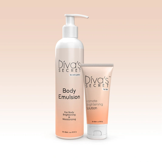 Combo: Buy  1 Diva's Secret Body Emulsion 220ml + 1 Divas Secret Intimate Brightening Solution 50ml at 599 Taka