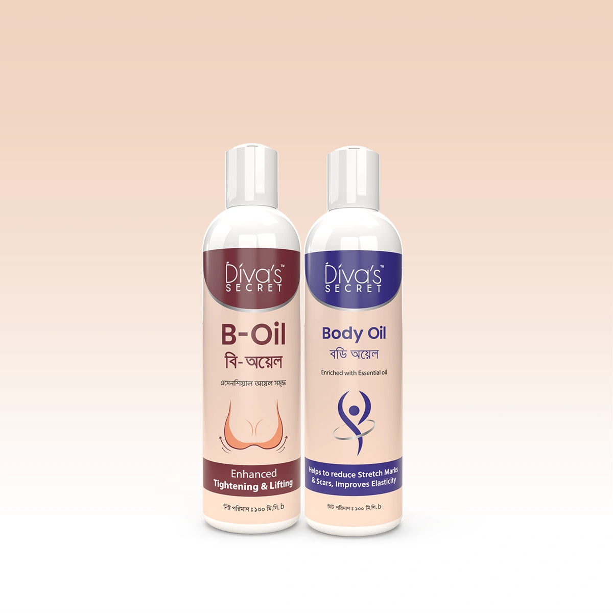 Divas Secret B-Oil and Body Oil Combo