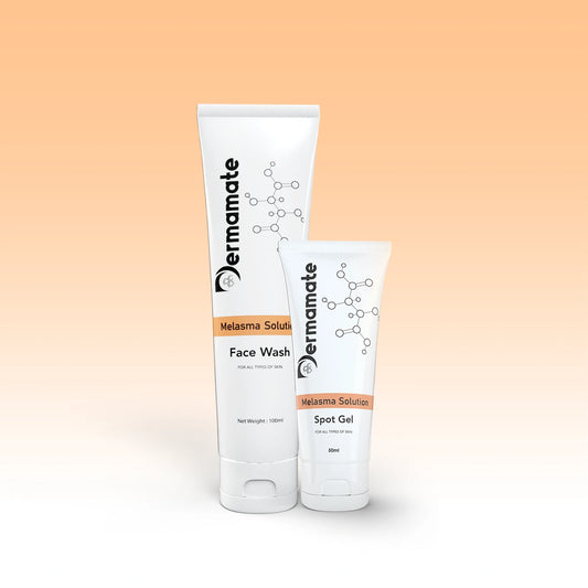 Melasma combo: Buy 1 Dermamate Melasma Facewash 100ml & 1 Dermamate Melasma Solution Spot Gel 50ml