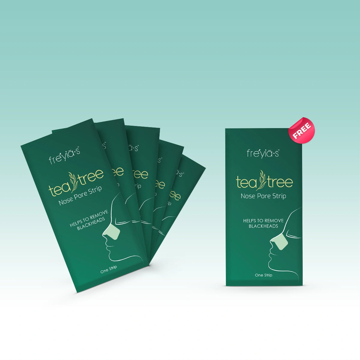 Buy 5 Freyia's Tea Tree Nose Pores Strips and Get 1 Free! (Total 6pcs)