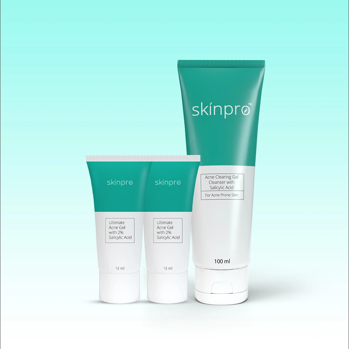 Acne Combo 6 ( 2 skinpro Ultimate Acne Gel and 1 Skinpro Acne Clearing Cleanser 100ml)