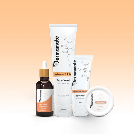 Dermamate Melasma Advance Care Combo with Face Wash, Serum, Gel, and Night Care Cream in Bangladesh