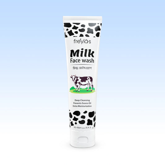 Gentle milk face wash for clean, soft, bright, and healthy-looking skin.