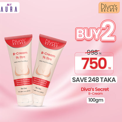 Buy 2 Diva’s Secret B-Cream 100gm at 750TK