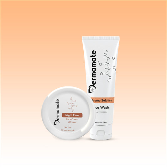 Buy Dermamate Night Care Face Cream 25ml and Dermamate Melasma Solution Facewash 100ml