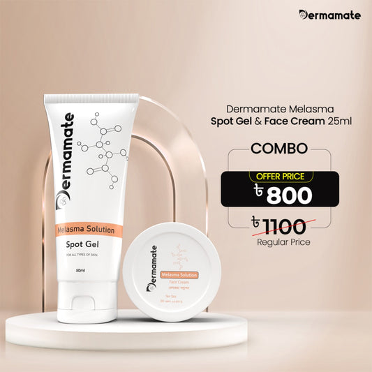 Dermamate Melasma Solution Spot Gel 50 ml & Dermamate Melasma Solution Face Cream 25ml offer price 800tk