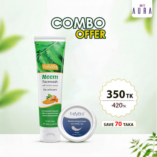 Combo Offer-Freyia's Neem Facewash 100ml + Freyias Moisturizing Cream 50gm