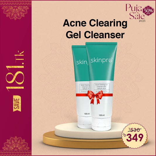 Buy 2 Skinpro Acne Clearing Gel Cleanser 100ml @349 TK