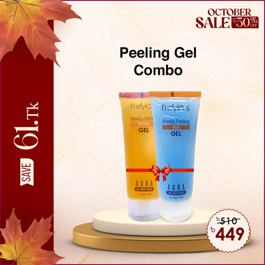 Combo: Freyia's Weekly Peeling Milk Face Wash+ Freyia's Papaya Weekly Peeling Facewash at 449 TK