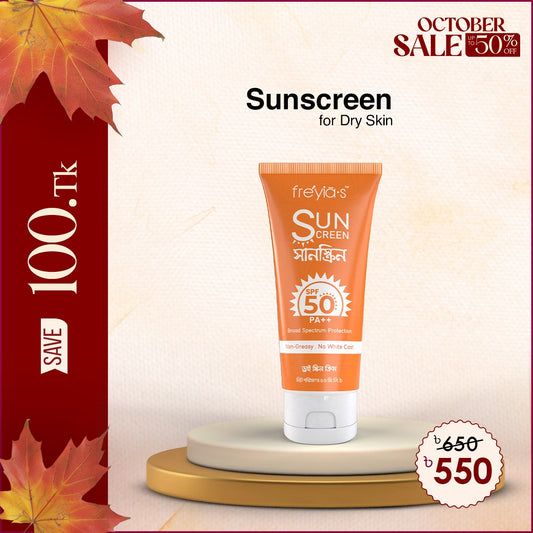 Freyia's Sunscreen SPF PA 50++ For Dry Skin - 50ml