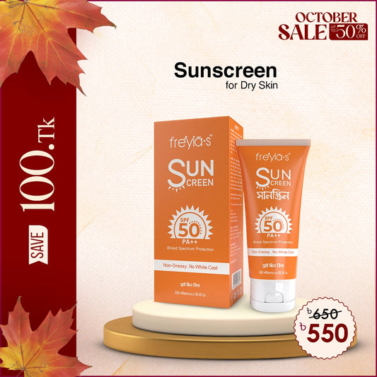 Freyia's Sunscreen SPF PA 50++ For Dry Skin - 50ml
