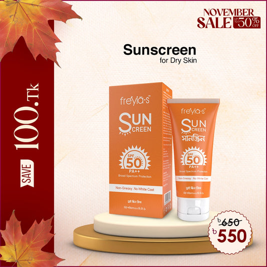 Freyia's Sunscreen SPF PA 50++ For Dry Skin - 50ml