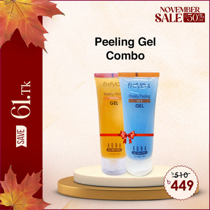 Combo: Freyia's Weekly Peeling Milk Face Wash+ Freyia's Papaya Weekly Peeling Facewash at 449 TK