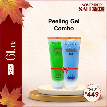 Combo: Freyia's Weekly  Peeling Gel with Milk + Freyia's Weekly Peeling Gel with Aloe Vera at 449tk