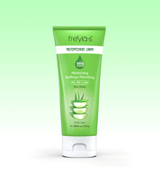 Freyia’s aloe vera gel 200ml soothing acne hydrating gel Bangladesh
Aloe vera gel for hydration, acne care and glowing skin