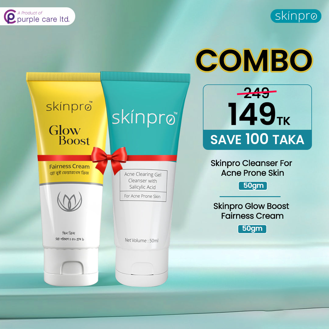 Skinpro Glow Boost Fairness Cream 50gm & Skinpro for Acne Prone Skin 50 ml - Combo