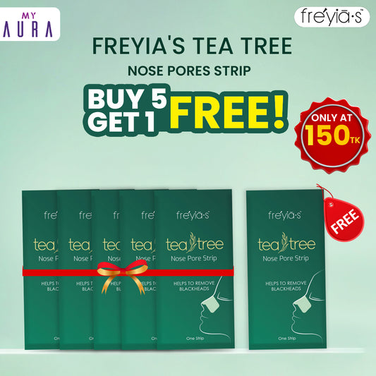 Buy 5 Freyia's Tea Tree Nose Pores Strips and Get 1 Free! (Total 6pcs)